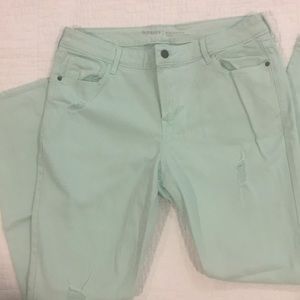 Old Navy Mint rockstar jeans